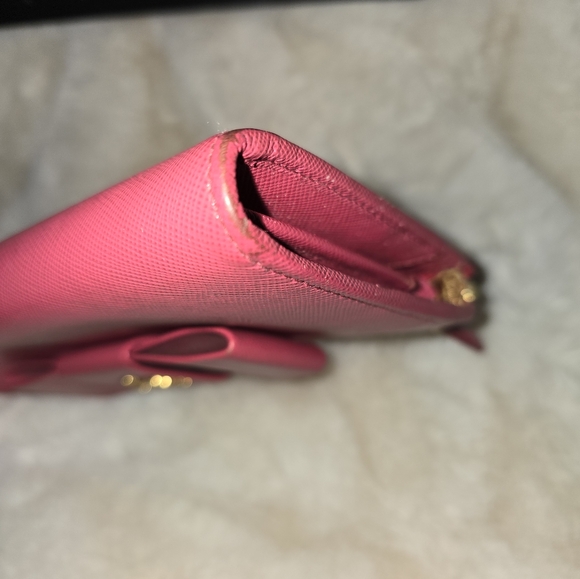 Pink Prada Bow Wallet w box - Picture 5 of 14